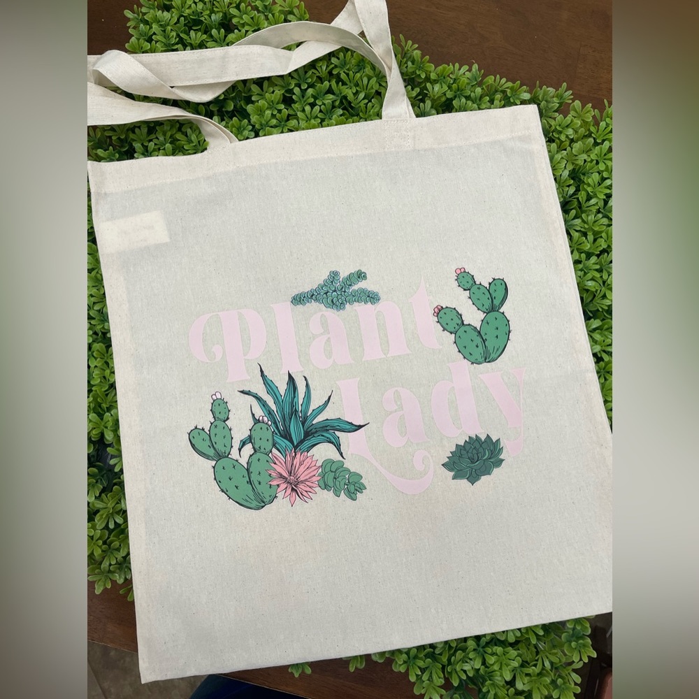New Plant Lady canvas tote bag